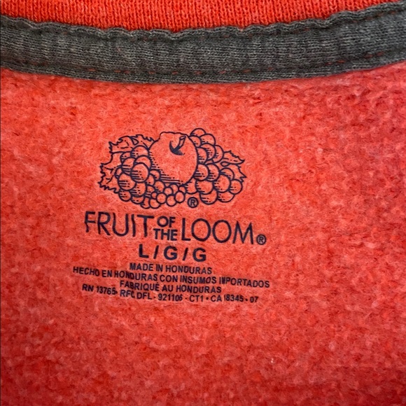 2/$15 red fruit of the loom sweatshirt - Picture 7 of 7